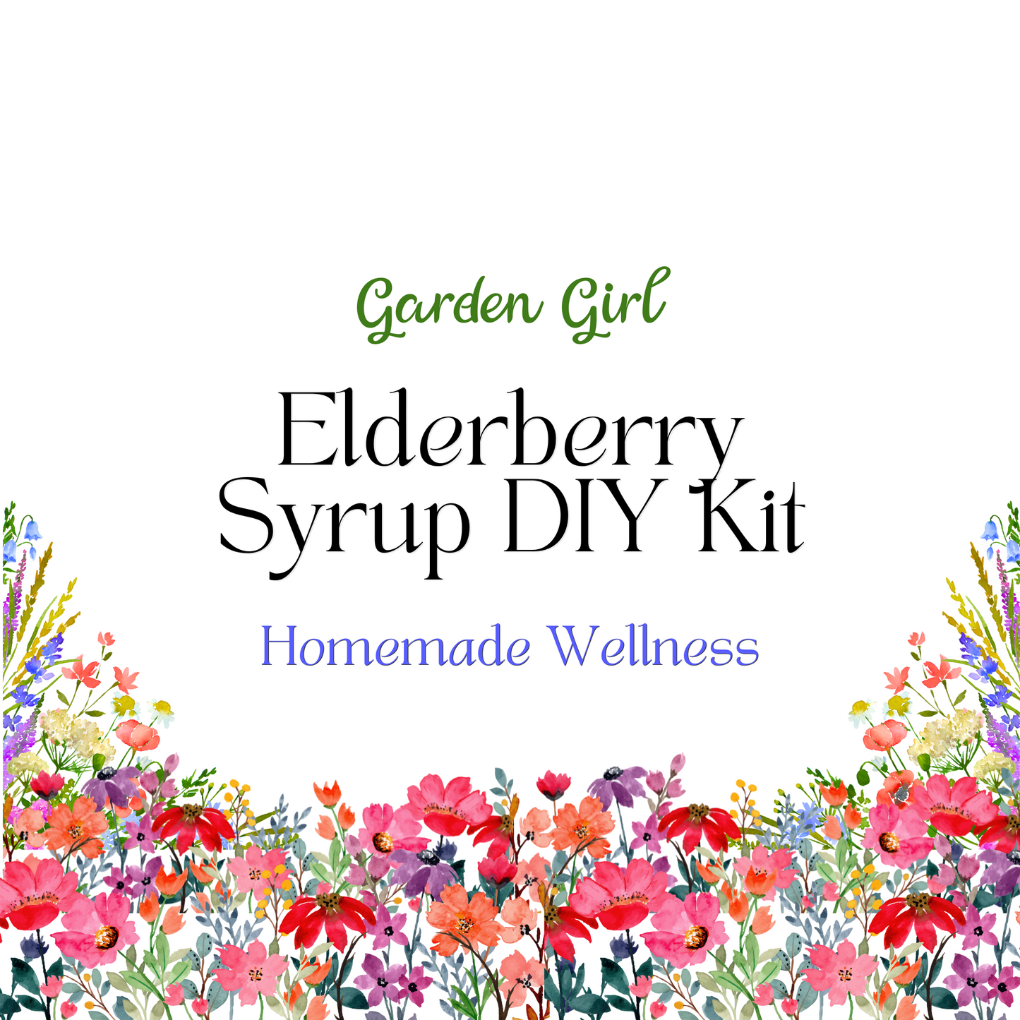 Homemade Elderberry Syrup Kit – Just Add Water & Honey | Immune Boosting, Natural Remedy