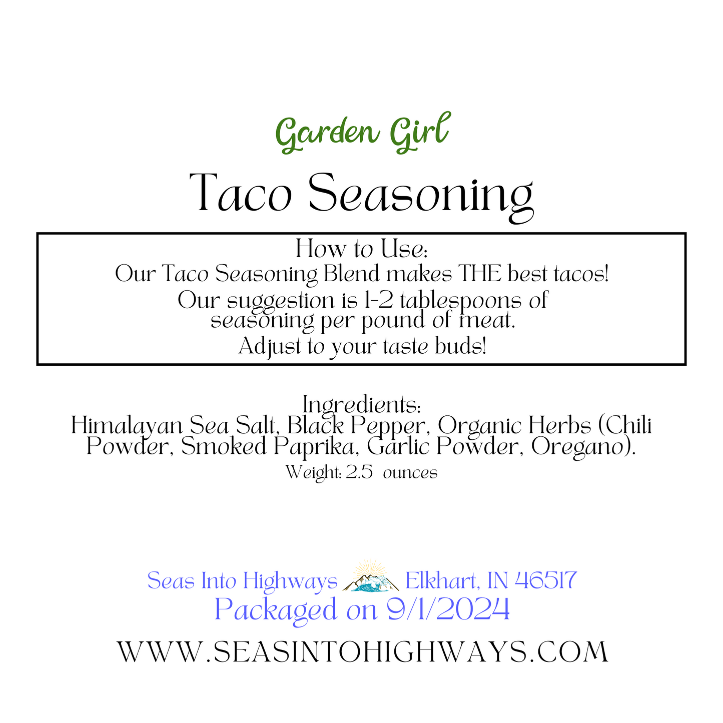 Taco Seasoning – Authentic Mexican Flavor | Bold, Spicy & All-Natural